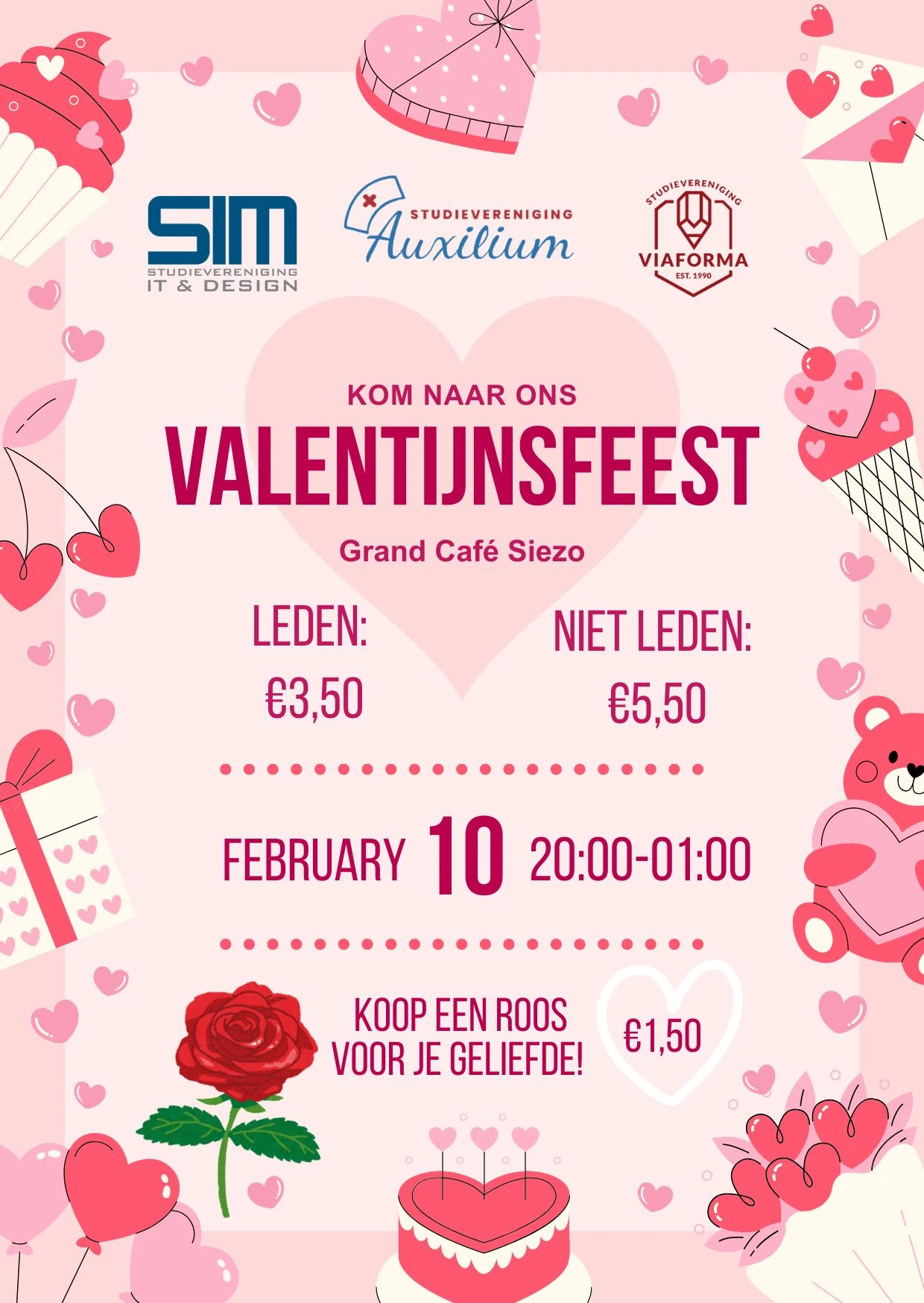 Poster Valentijns borrel